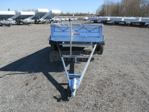Sklopný nebrzděný přívěs AVM N2 2,52x1,30/0,35, hever + plachta č.18