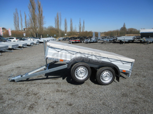 Sklopný nebrzděný přívěs AVM N2 2,52x1,30/0,35, hever + plachta č.19