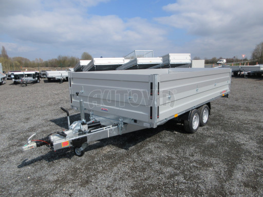 Přívěs pro převoz UNC a bagrů AD 3,5T 4,17x2,09/0,35 nástavba čelo