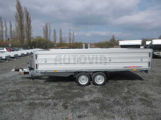 Přívěs pro převoz UNC a bagrů AD 3,5T 4,17x2,09/0,35 nástavba čelo