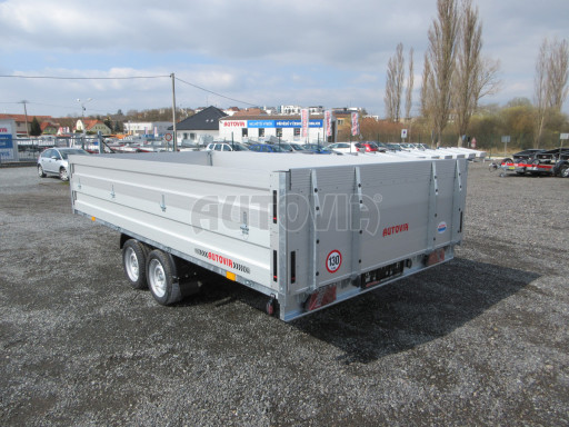 Přívěs pro převoz UNC a bagrů AD 3,5T 4,17x2,09/0,35 nástavba čelo
