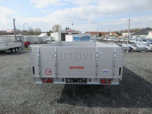 Přívěs pro převoz UNC a bagrů AD 3,5T 4,17x2,09/0,35 nástavba čelo
