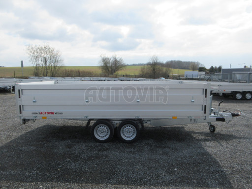 Přívěs pro převoz UNC a bagrů AD 3,5T 4,17x2,09/0,35 nástavba čelo
