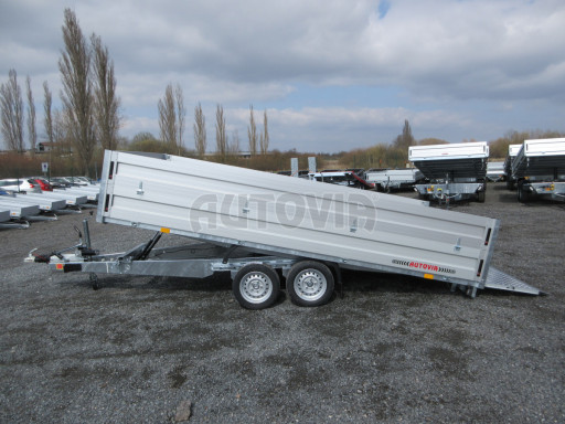 Přívěs pro převoz UNC a bagrů AD 3,5T 4,17x2,09/0,35 nástavba čelo