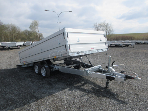 Přívěs pro převoz UNC a bagrů AD 3,5T 4,17x2,09/0,35 nástavba čelo