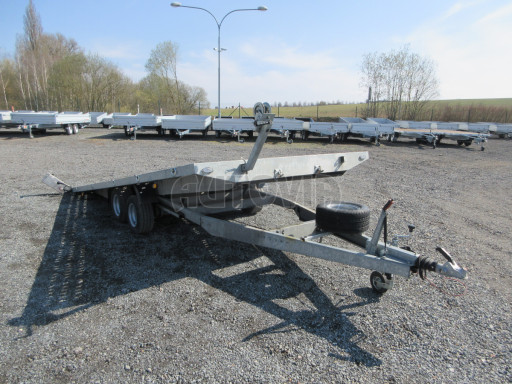 Bazarový sklopný přívěs pro přepravu aut NIW  2,7 T 4,50 x 2,02 č.16