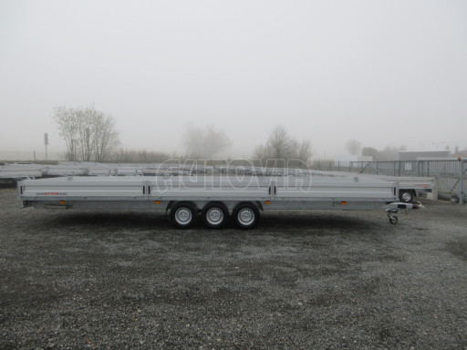 Třínápravový nákladní přívěs DN 3,5T B3 8,60x2,47/0,35 13 box nájezdy