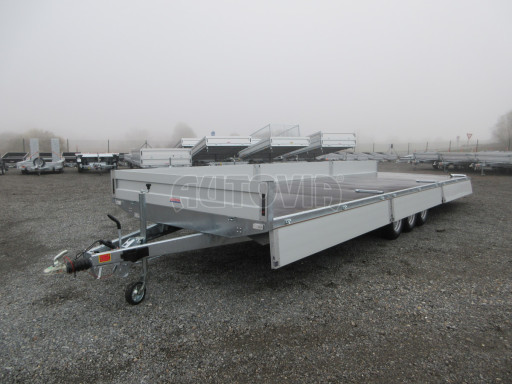 Třínápravový nákladní přívěs DN 3,5T B3 8,60x2,47/0,35 13 box nájezdy