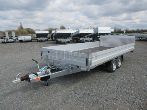 Přívěs pro převoz UNC a bagrů AD 3,5T 4,50x2,09/ 0,35 rampa