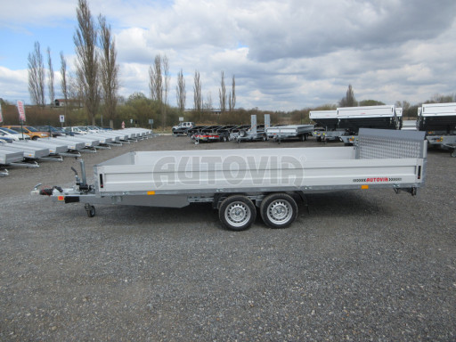 Přívěs pro převoz UNC a bagrů AD 3,5T 4,50x2,09/ 0,35 rampa