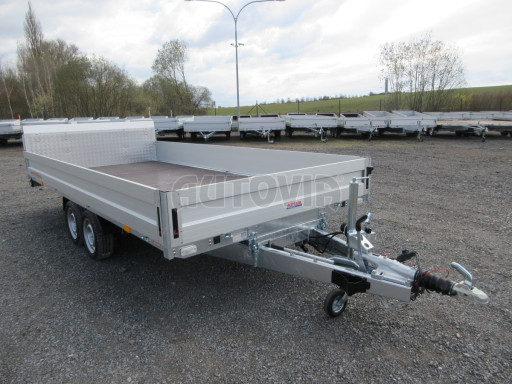 Přívěs pro převoz UNC a bagrů AD 3,5T 4,50x2,09/ 0,35 rampa
