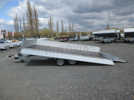 Přívěs pro převoz UNC a bagrů AD 3,5T 4,50x2,09/ 0,35 rampa