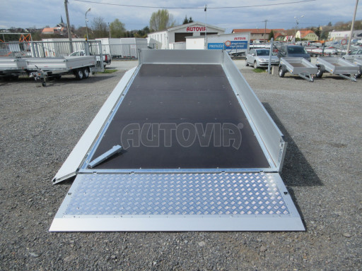 Přívěs pro převoz UNC a bagrů AD 3,5T 4,50x2,09/ 0,35 rampa