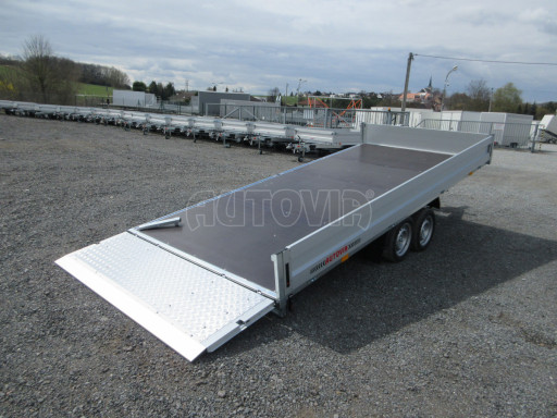 Přívěs pro převoz UNC a bagrů AD 3,5T 4,50x2,09/ 0,35 rampa