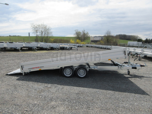 Přívěs pro převoz UNC a bagrů AD 3,5T 4,50x2,09/ 0,35 rampa