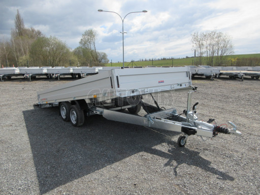 Přívěs pro převoz UNC a bagrů AD 3,5T 4,50x2,09/ 0,35 rampa