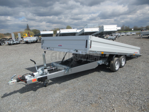 Přívěs pro převoz UNC a bagrů AD 3,5T 4,50x2,09/ 0,35 rampa