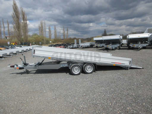 Přívěs pro převoz UNC a bagrů AD 3,5T 4,50x2,09/ 0,35 rampa