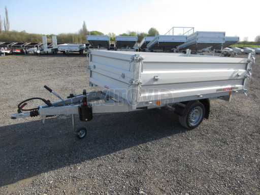 Sklápěcí přívěs VER SK 1,5T 2,65x1,55/0,60 nástavba, ruč č.3