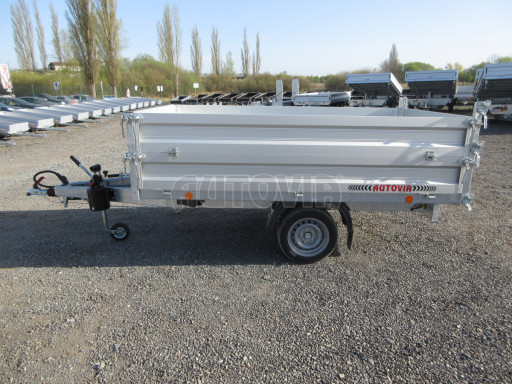 Sklápěcí přívěs VER SK 1,5T 2,65x1,55/0,60 nástavba, ruč č.4