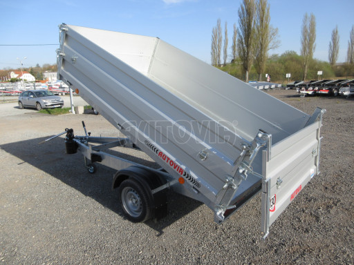 Sklápěcí přívěs VER SK 1,5T 2,65x1,55/0,60 nástavba, ruč č.12