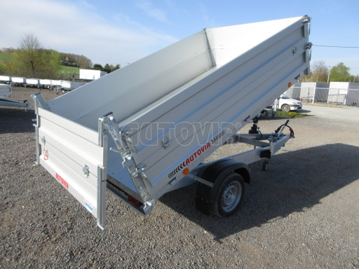 Sklápěcí přívěs VER SK 1,5T 2,65x1,55/0,60 nástavba, ruč č.14