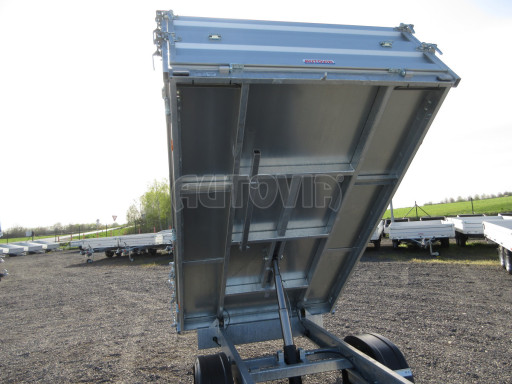 Sklápěcí přívěs VER SK 1,5T 2,65x1,55/0,60 nástavba, ruč č.19