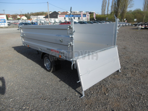 Sklápěcí přívěs VER SK 1,5T 2,65x1,55/0,60 nástavba, ruč č.21