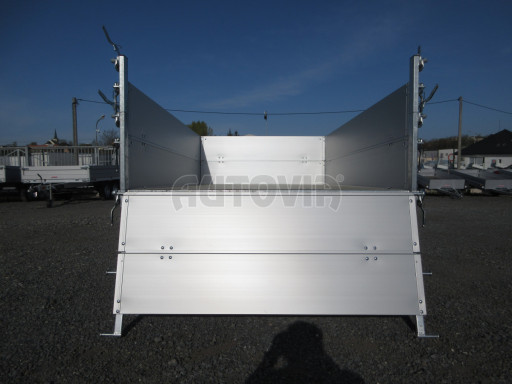 Sklápěcí přívěs VER SK 1,5T 2,65x1,55/0,60 nástavba, ruč č.22