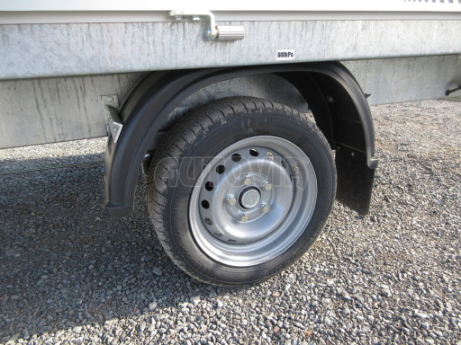 Sklápěcí přívěs VER SK 1,5T 2,65x1,55/0,60 nástavba, ruč č.29