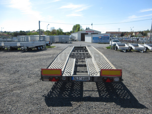 Bazarový přívěs pro přepravu 2 automobilů TPAV 3,5T 8,00x2,20 č.5