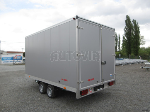 Skříňový izolovaný přívěs VA 2,7T 4,09x2,09/2,05 PUR šedá č.4