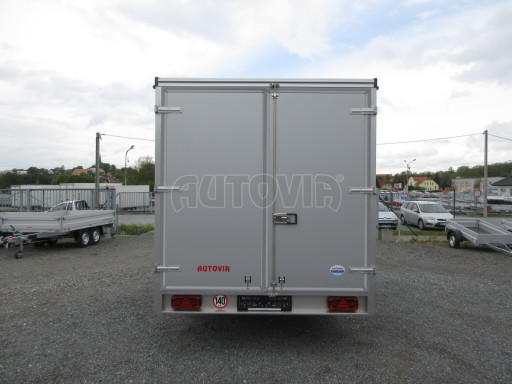 Skříňový izolovaný přívěs VA 2,7T 4,09x2,09/2,05 PUR šedá č.5