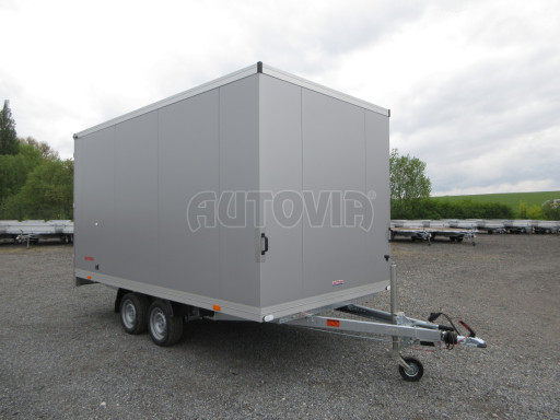 Skříňový izolovaný přívěs VA 2,7T 4,09x2,09/2,05 PUR šedá č.8