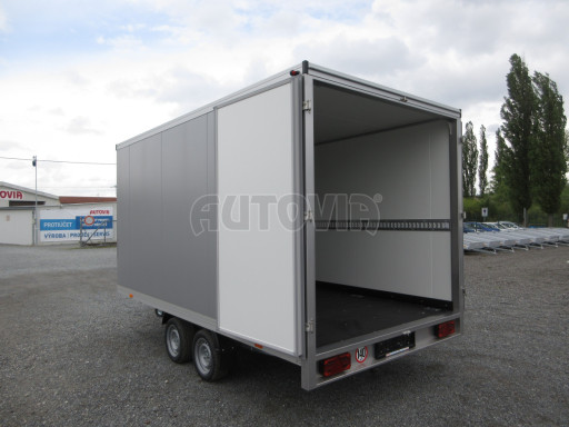 Skříňový izolovaný přívěs VA 2,7T 4,09x2,09/2,05 PUR šedá č.9