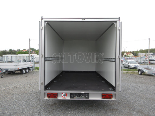 Skříňový izolovaný přívěs VA 2,7T 4,09x2,09/2,05 PUR šedá č.10