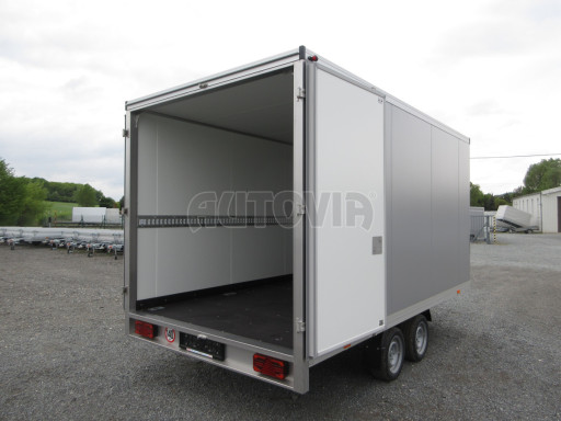 Skříňový izolovaný přívěs VA 2,7T 4,09x2,09/2,05 PUR šedá č.11