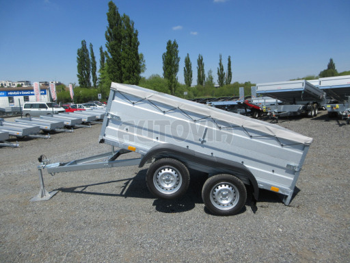 Nebrzděný přívěs AVM N2 2,52x1,30/0,70 nástavba+plachta, hever č.12