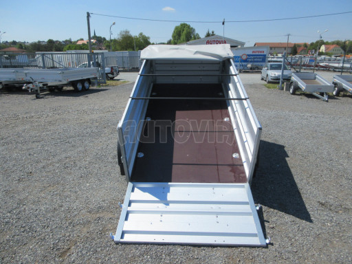 Nebrzděný přívěs AVM N2 2,52x1,30/0,70 nástavba+plachta, hever č.18