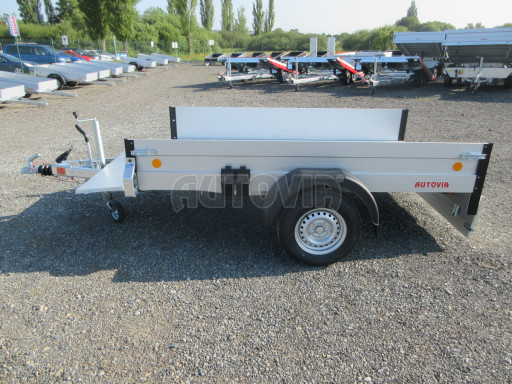 PROFI  brzděný přívěs ZV 27 ALU 1,3T B1 2,50x1,48/0,35 POČ