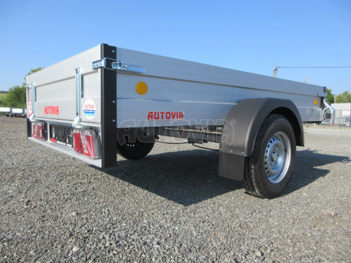 PROFI  brzděný přívěs ZV 27 ALU 1,3T B1 2,50x1,48/0,35 POČ