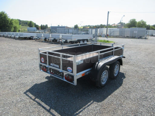 Sklopný nebrzděný přívěs AVP N2 2,52x1,30/0,30 RE, hever č.7
