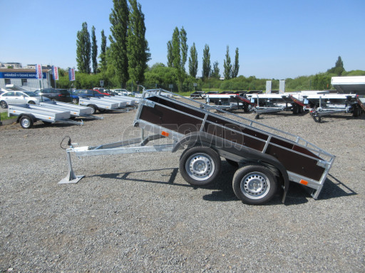 Sklopný nebrzděný přívěs AVP N2 2,52x1,30/0,30 RE, hever č.14