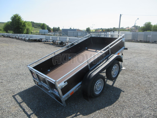 Sklopný nebrzděný přívěs AVP N2 2,52x1,30/0,30 RE, hever č.17