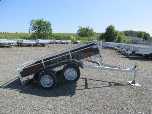 Sklopný nebrzděný přívěs AVP N2 2,52x1,30/0,30 RE, hever č.18