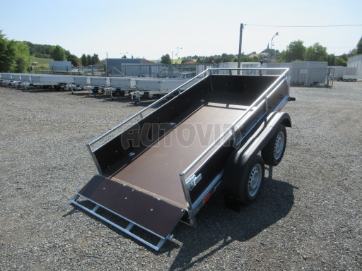 Sklopný nebrzděný přívěs AVP N2 2,52x1,30/0,30 RE, hever č.22