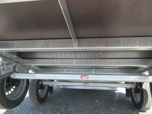 Sklopný nebrzděný přívěs AVP N2 2,52x1,30/0,30 RE, hever č.23