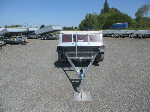 Sklopný nebrzděný přívěs AVP N2 2,52x1,30/0,30 RE, hever + plachta č.6