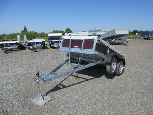 Sklopný nebrzděný přívěs AVP N2 2,52x1,30/0,30 RE, hever + plachta č.1