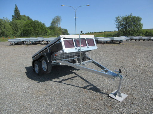 Sklopný nebrzděný přívěs AVP N2 2,52x1,30/0,30 RE, hever + plachta č.31